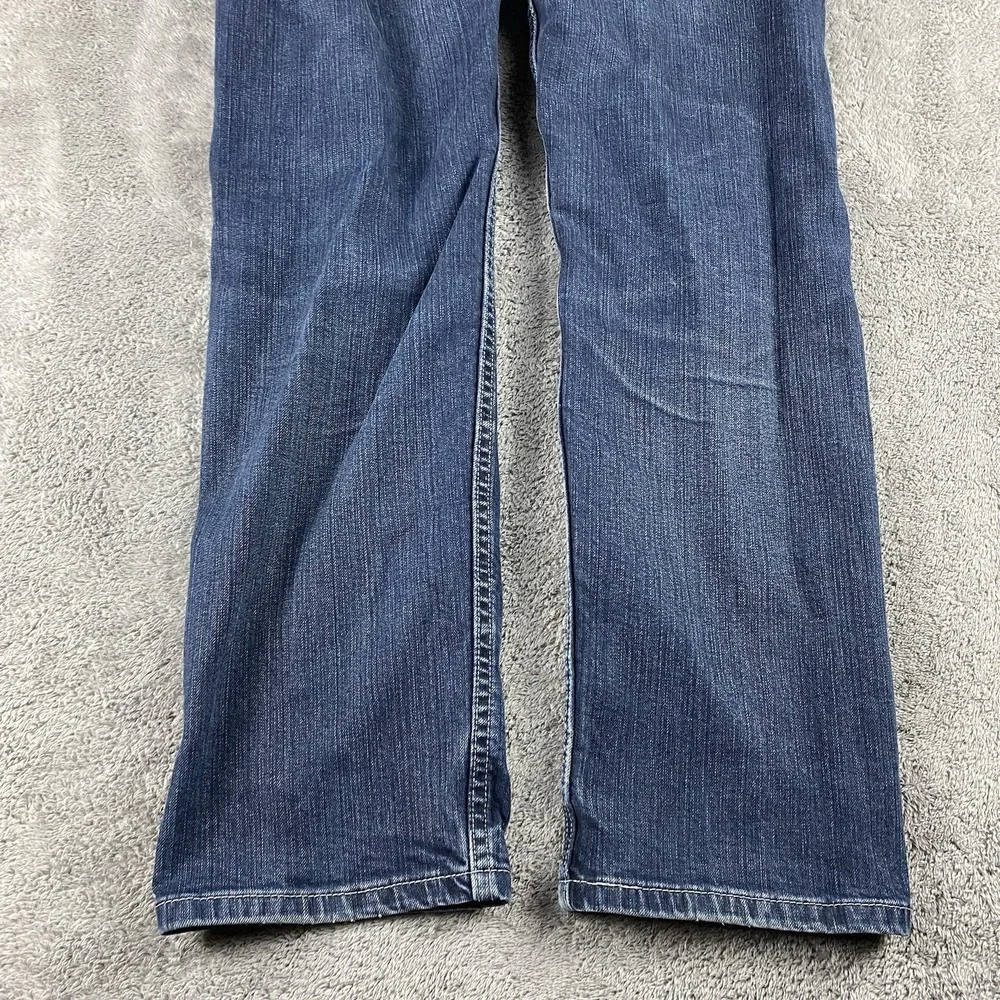 Levi 505 Straight Leg‎ Jeans Mens 30x29 Blue Medium Wash Mid Rise Distressed